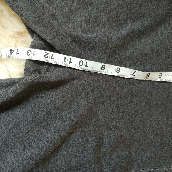 Free People Infinity High Waisted Cutout Crop Leggings Charcoal Heather Size L - Picture 7 of 8